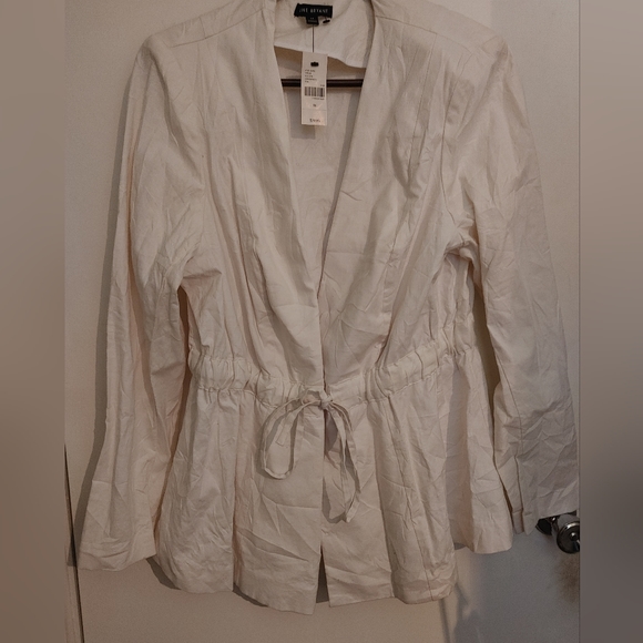 Lane Bryant drawstring waist linen jacket size 16 NWT - Picture 6 of 9